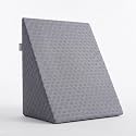 CareFoam Memory Foam Wedge Pillow for Bed | 2 Years Warranty | Orthopedic Bed Wedge Cushion for Back Support, Acid Reflux, GERD, Snoring &amp; Leg Elevation|18 x 18 x 10 Inch|Grey Jacquard