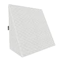 CareFoam Orthopedic Wedge Pillow for Sleeping, Reading &amp; Acid Reflux Relief | Premium Memory Foam Bed Cushion | Ideal for Back Support, Leg Elevation | 18 x 18 x 10 Inch | Premium White