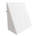 CareFoam Orthopedic Wedge Pillow for Sleeping, Reading &amp; Acid Reflux Relief | Premium Memory Foam Bed Cushion | Ideal for Back Support, Leg Elevation | 20 x 20 x 7 Inch | Premium White
