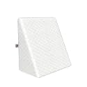 CareFoam Memory Foam Wedge Pillow for Bed | 2 Years Warranty | Orthopedic Bed Wedge Cushion for Back Support, Acid Reflux, GERD, Snoring &amp; Leg Elevation|18 x 18 x 10 Inch|White