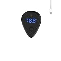Carefree Fish Aquarium USB Thermometer Rechargeable Cordless Human Sensor Switch Fish Tank Thermometer Overtemperature Sound Alarm ±1℉（Power Adapter and Charging Cable not Included）