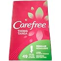 Carefree Thong Pantiliners-Unscented- 49 Count (Pack of 3)