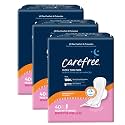 Carefree Ultra Thin Pads for Women, Overnight Pads with Wings, 120ct (3 Packs of 40ct) | Carefree Feminine Care, Period Care &amp; Postpartum | 120ct (3 Packs of 40ct)