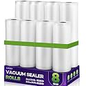 CAREGY Food Vacuum Sealer Rolls Bags 8 Pack