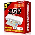 CAREGY Thermal Laminating Pouches,250 Pack Laminating Sheets