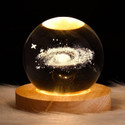 carempire 3D Crystal Ball Night Light Ball Projection Lamp Planet Model Table Lamp
