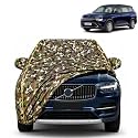 Carens 100% Waterproof Car Cover | Dustproof Sun Protection Cover | Soft Cotton Lining | Triple Stitched | Mirror Pocket | Antenna Pocket | All Weather Body Cover (Army)