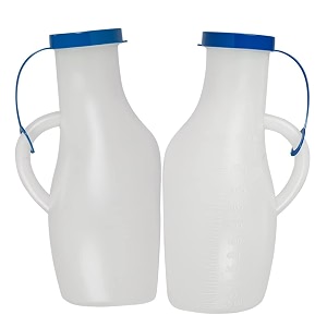 carent portable and safe medical grade plastic urine pot for malepack of 2 - multicolor