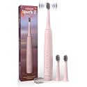 Caresmith Spark Z Electric Toothbrush | 3 Brush Heads With Cover | 35000 Sonic Vibrations | Toothbrush Electric Adult | Electric Toothbrush for Men & Women | USB Type C | (Sunset Pink) IPX7 Waterproof