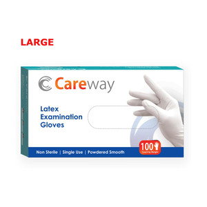 careway latex medical examination hand gloves latex examination gloves