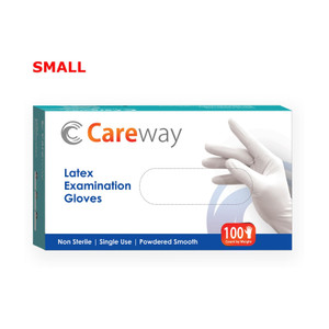 careway latex medical examination hand gloves_3 latex examination gloves pack of 100