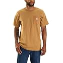 Carhartt Men's Relaxed Fit Heavyweight Short-Sleeve Pocket Logo Graphic T-Shirt