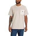 Carhartt Men's Relaxed Fit Heavyweight Short-Sleeve Pocket Logo Graphic T-Shirt