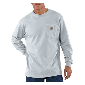 Carhartt Mens Workwear Midweight Jersey Pocket Long-Sleeve