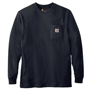 Carhartt Mens Workwear Midweight Jersey Pocket Long-Sleeve