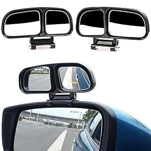 carizo 360 adjustable hd blind spot mirror dual convex wide-angle side rear view left amp right for enhanced visibility compatible with ford ecosport type-i 2013-2019