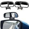 CARIZO 360° Adjustable HD Blind Spot Mirror, Dual Convex Wide-Angle Side Rear View Left & Right for Enhanced Visibility Compatible with Ford Ecosport (Type-I) 2013-2019