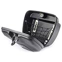 CARIZO Plastic Bike Side Luggage Box Black Compatible With Bajaj Pulsar 150 Dts-I
