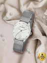Carlington CT2009 Carlington Elite Ladies With Self Adjustable Mesh Strap And Water Resistant Analog Watch - For Women