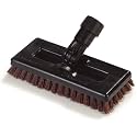 SPARTA Swivel Scrub, Heavy Duty Scrubber with Nylon Grit Bristles, Cleaning Essentials for Commercial and Home Use, 8", Rust, 1 Count
