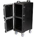 Carlisle FoodService Products Cateraide Insulated Front Loading Food Pan Carrier with Casters for Catering, Events, and Restaurants, Plastic, 10 Pans, Black