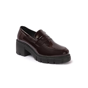 Carlton London Chunky Heel Loafers for Women
