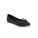 Carlton London Elegant Bow Ballet Flats -