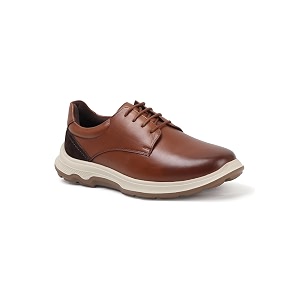 Carlton London Mens Lace-Up Leather Casual Shoe