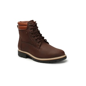 Carlton London Mens Premium Lace-Up Combat Boots