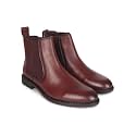 Carlton London Men39s Premium Leather Slip-On Solid