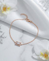 CARLTON LONDON Sterling Silver Cubic Zirconia Bracelet