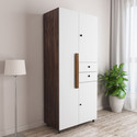 CARLTON LONDON Willy Engineered Wood 3 Door Wardrobe