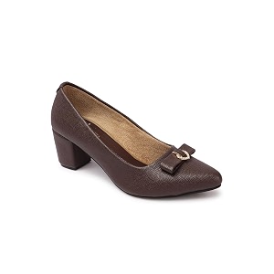 Carlton London Womens Block Heel Round Toe