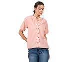 Carlton London Women's Polyester Striped Regular Fit Blouse