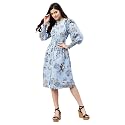 Carlton London Women39s Georgette A-Line Midi Dress