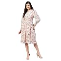 Carlton London Women39s Georgette A-Line Midi Dress