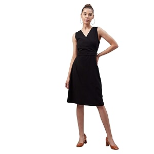 Carlton London Womens Polyester A-Line Knee-Length Casual