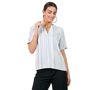 carlton london women39s polyester striped regular fit blouse