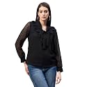 Carlton London Women39s Solid Polyester Blend Regular