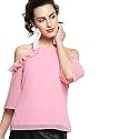 Carlton London Women39s Solid Regular Fit Blouse