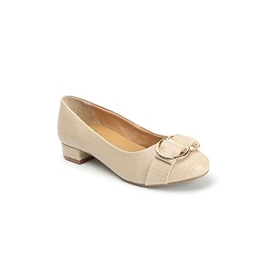 Carlton London Womens Textured Round Toe Block