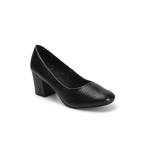 Carlton London Womens Textured Round Toe Block