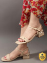 CARLTON LONDON Womens Party Block Heel Sandals