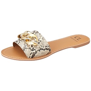 Carlton London Womens Cll-7401-a Flat Sandal