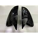 Carmart Mirror Covers wings type compatible for Verna 2023 24 model Black Glossy set of 2(Mirror not included). Fit for mirror with Indicator