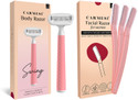 Carmesi Face and Body Shaving Combo | 3 Face Razors and 1 Body Razor Swing, Women (Pack of 4)
