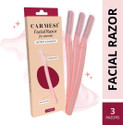 Carmesi Face Razor for Women | For Instant & Painless Hair Removal, Women (Pack of 3)