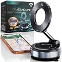 CARMOUNT Clutch-X™ Black – Upgraded Vacuum Phone Mount Suction Cup Car Phone Holder for iPhone, Window Phone Mount, 360° Vacuum Magnetic Phone Holder for Car, Magnetic Phone Holder with Suction Cup