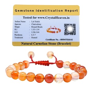 carnelian bracelet for women men certified carnelian crystal