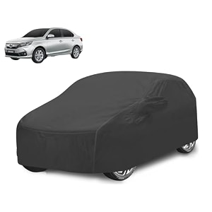 car cover compatible with amaze model  2018-till date with mirror pocket water resistant triple stitched amaze car cover- grey